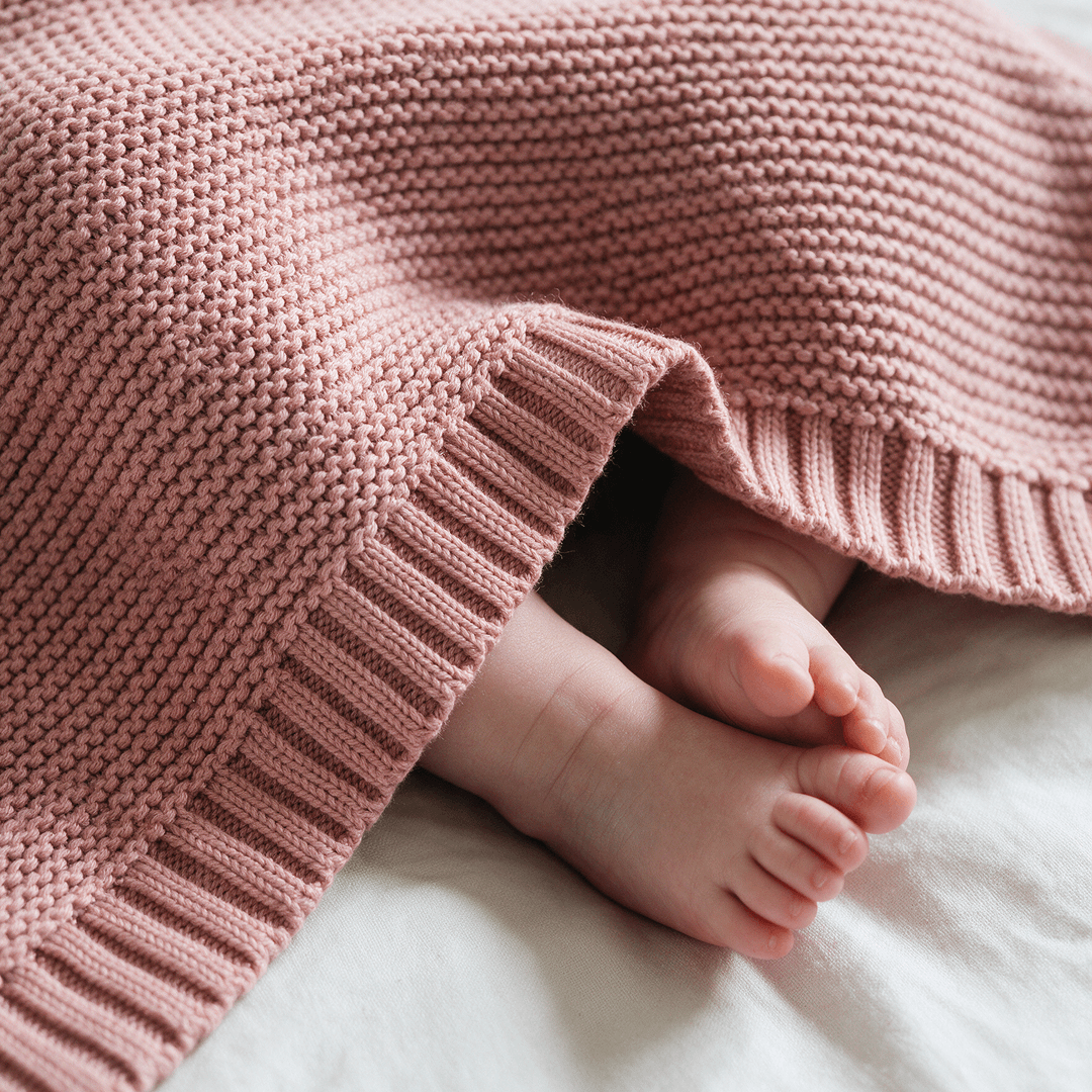Blush Knitted Blanket