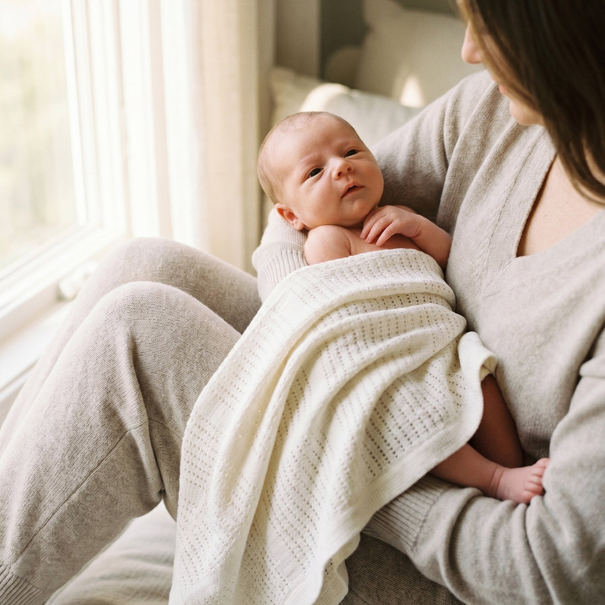 Cream Cellular Blanket · 2-Pack