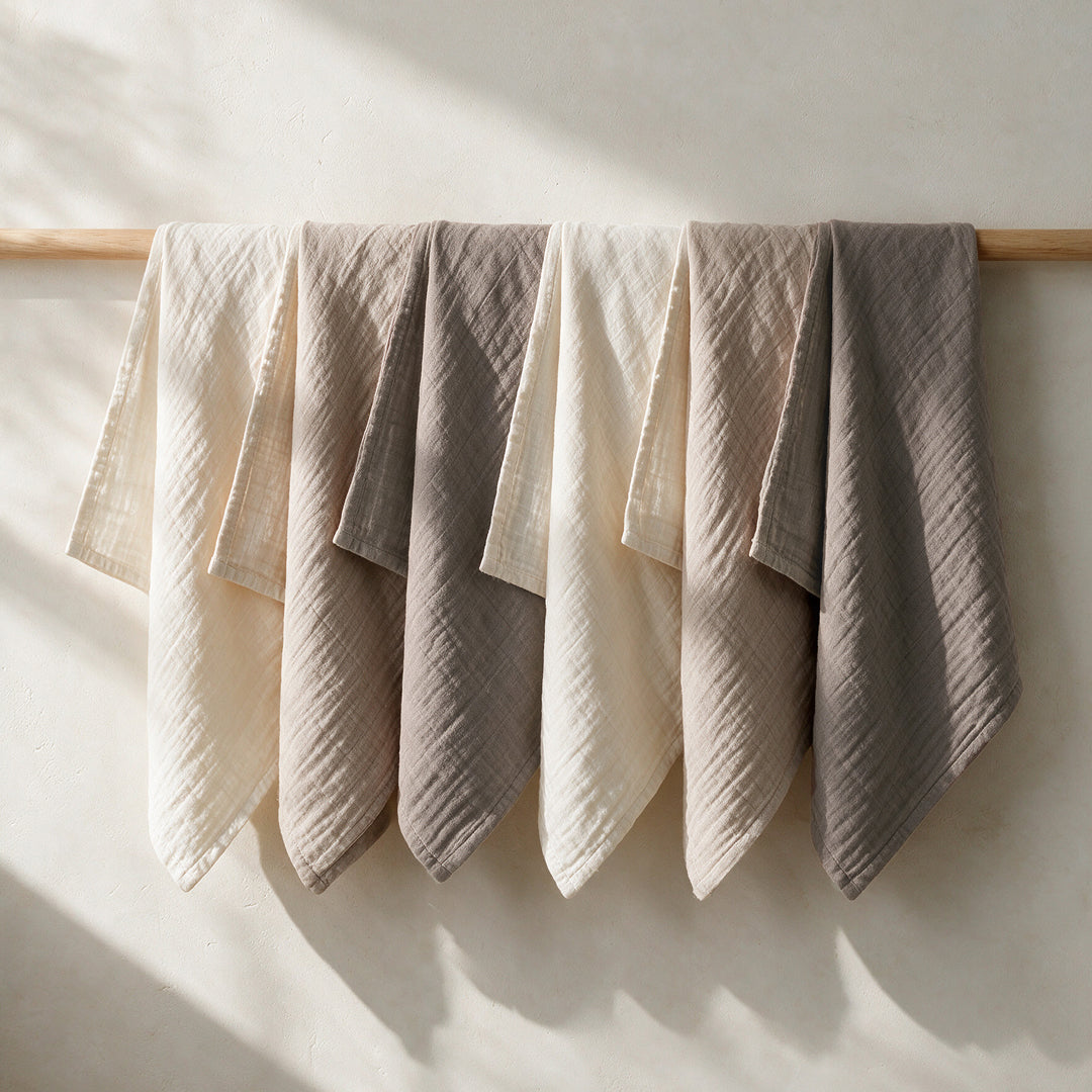 Toasted Oat Muslin Squares · 6-Pack