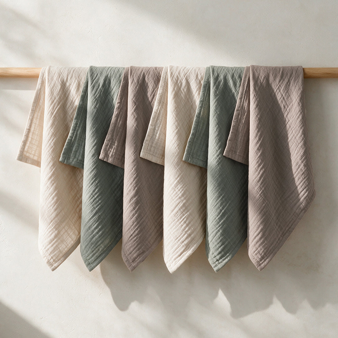 Wild Sage Muslin Squares · 6-Pack