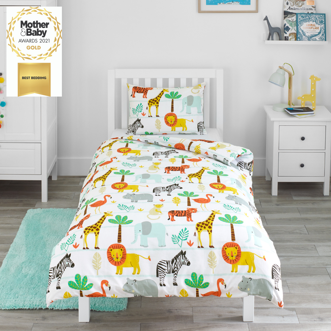 Safari Animals Cot Bed Duvet Set