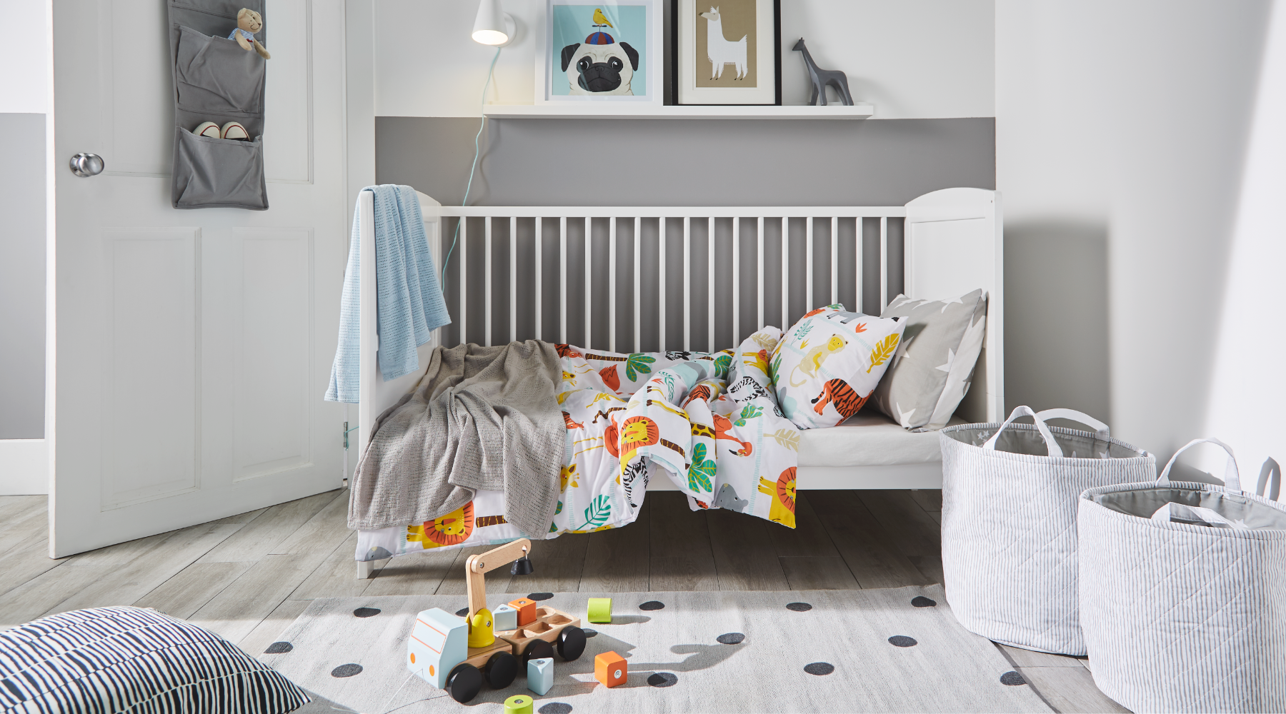 Outer Space Cot Bed Duvet Set Bloomsbury Mill Ltd