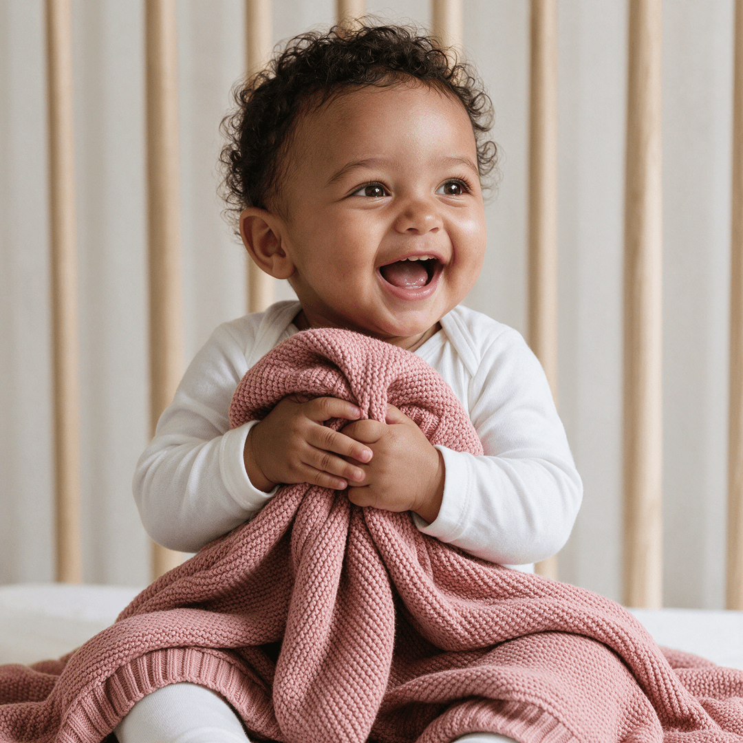 Blush Knitted Blanket