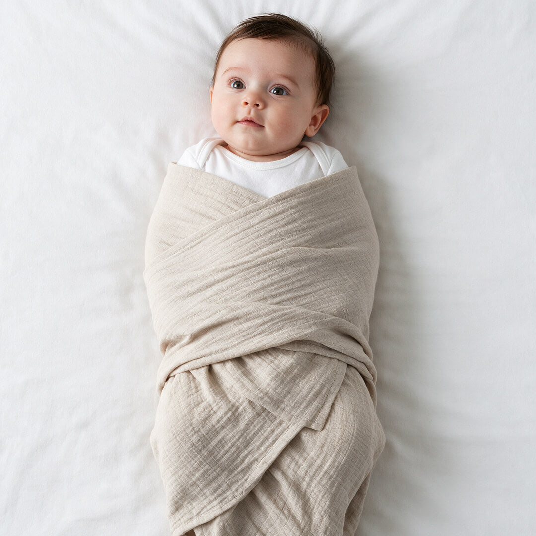Toasted Oat Muslin Swaddles · 3-Pack