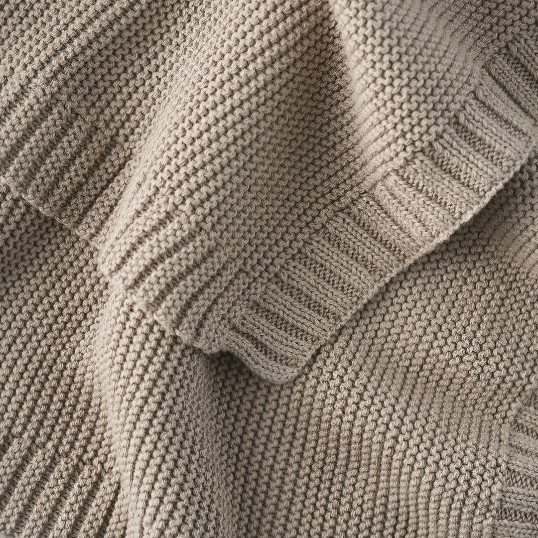 Truffle Knitted Blanket