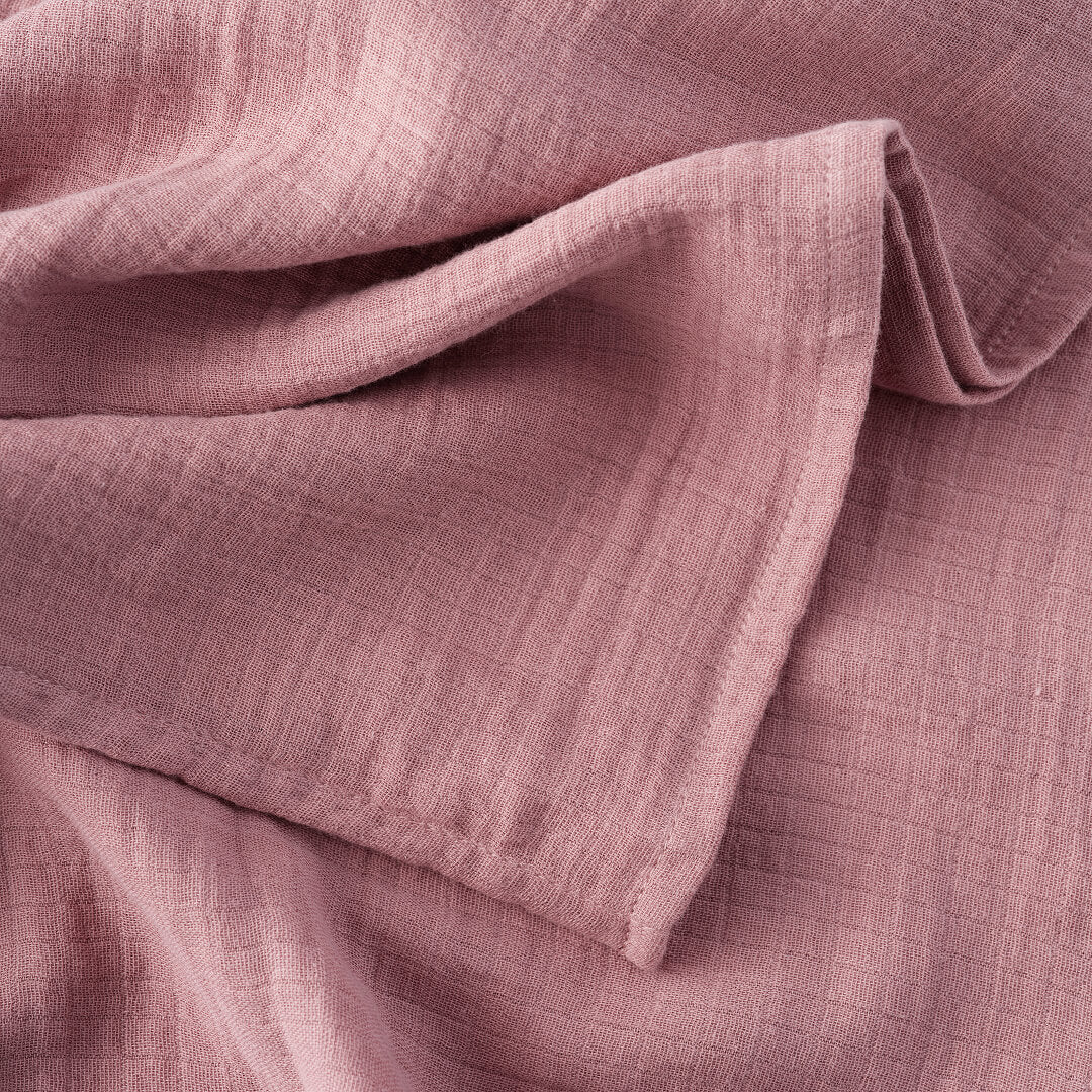 Soft Blush Muslin Squares · 6-Pack
