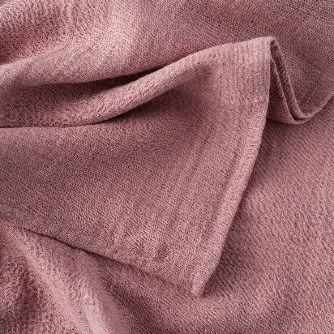 Soft Blush Muslin Swaddles · 3-Pack