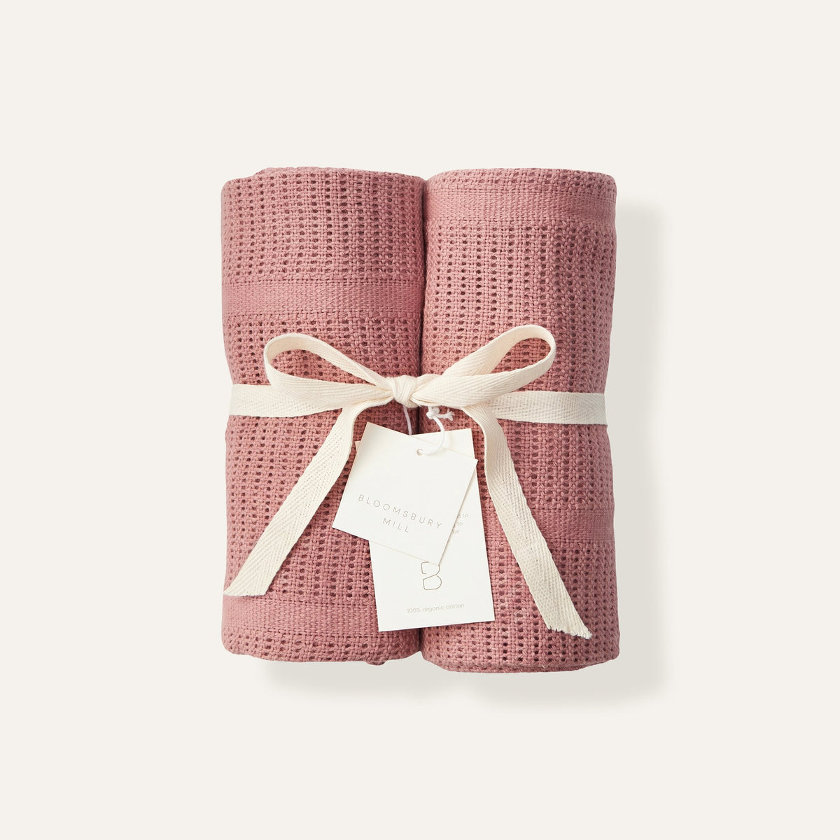 Blush Cellular Blanket · 2-Pack