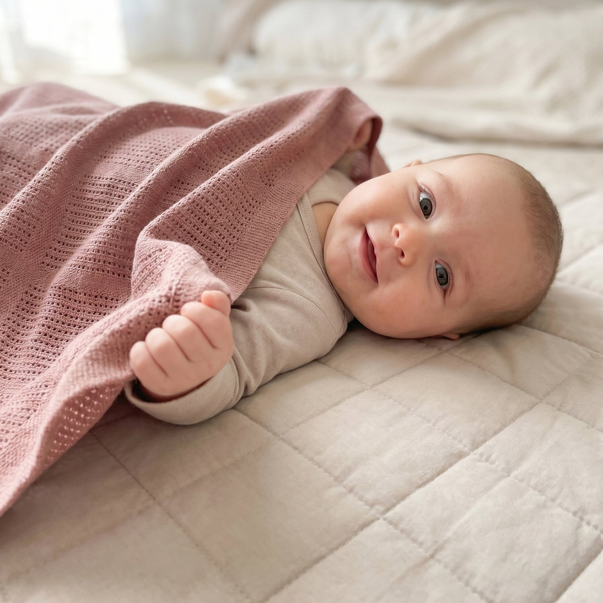 Blush Cellular Blanket · 2-Pack