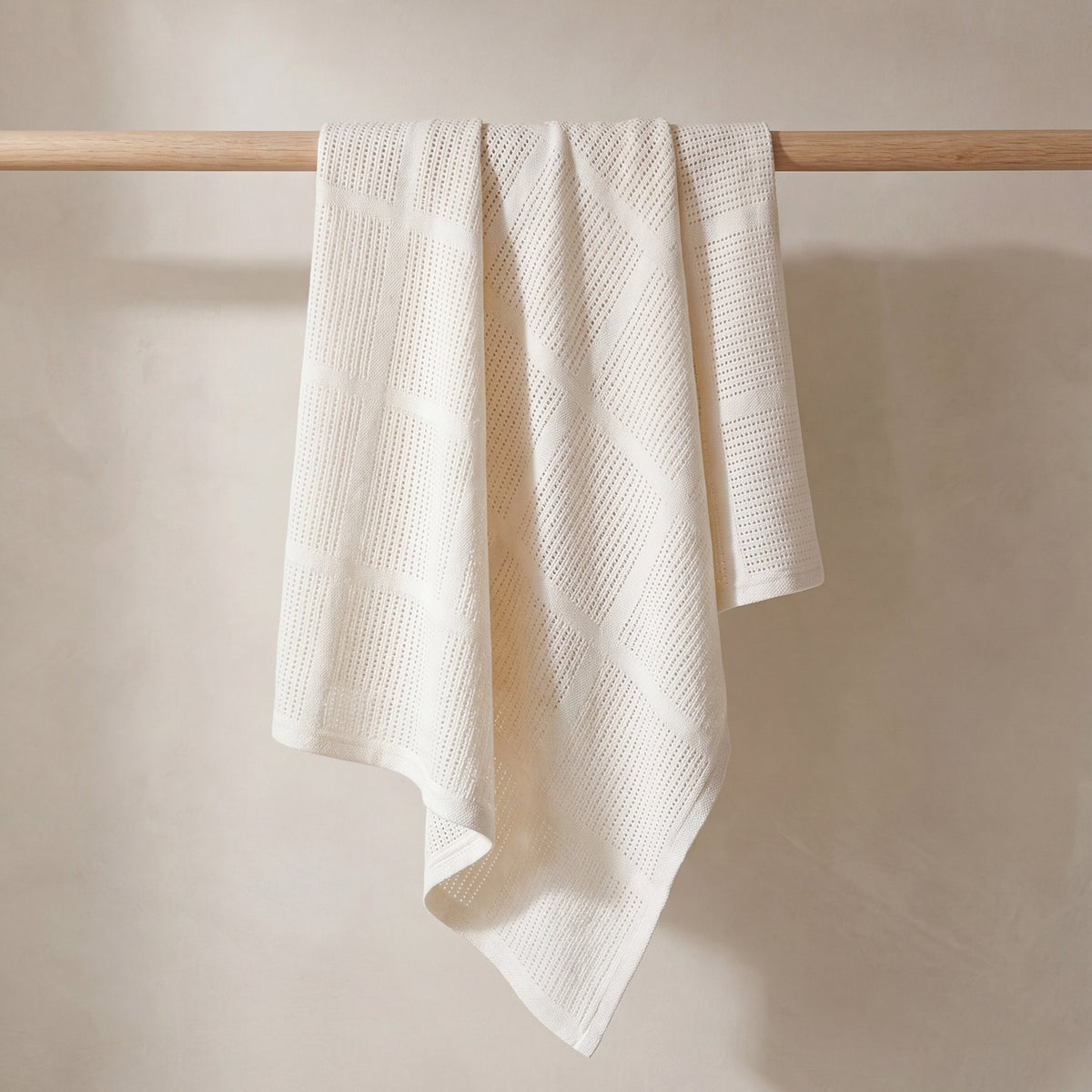 Cream Cellular Blanket · 2-Pack