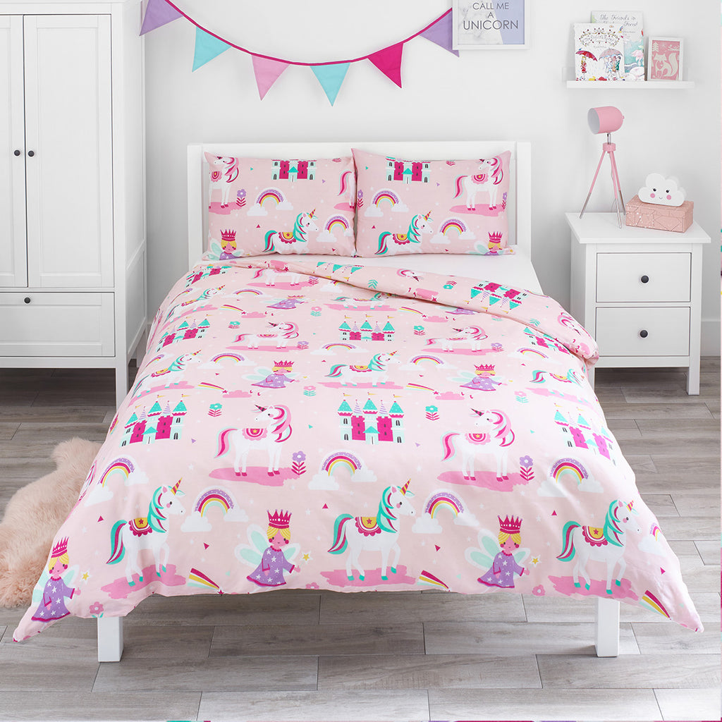 Unicorn double duvet clearance cover