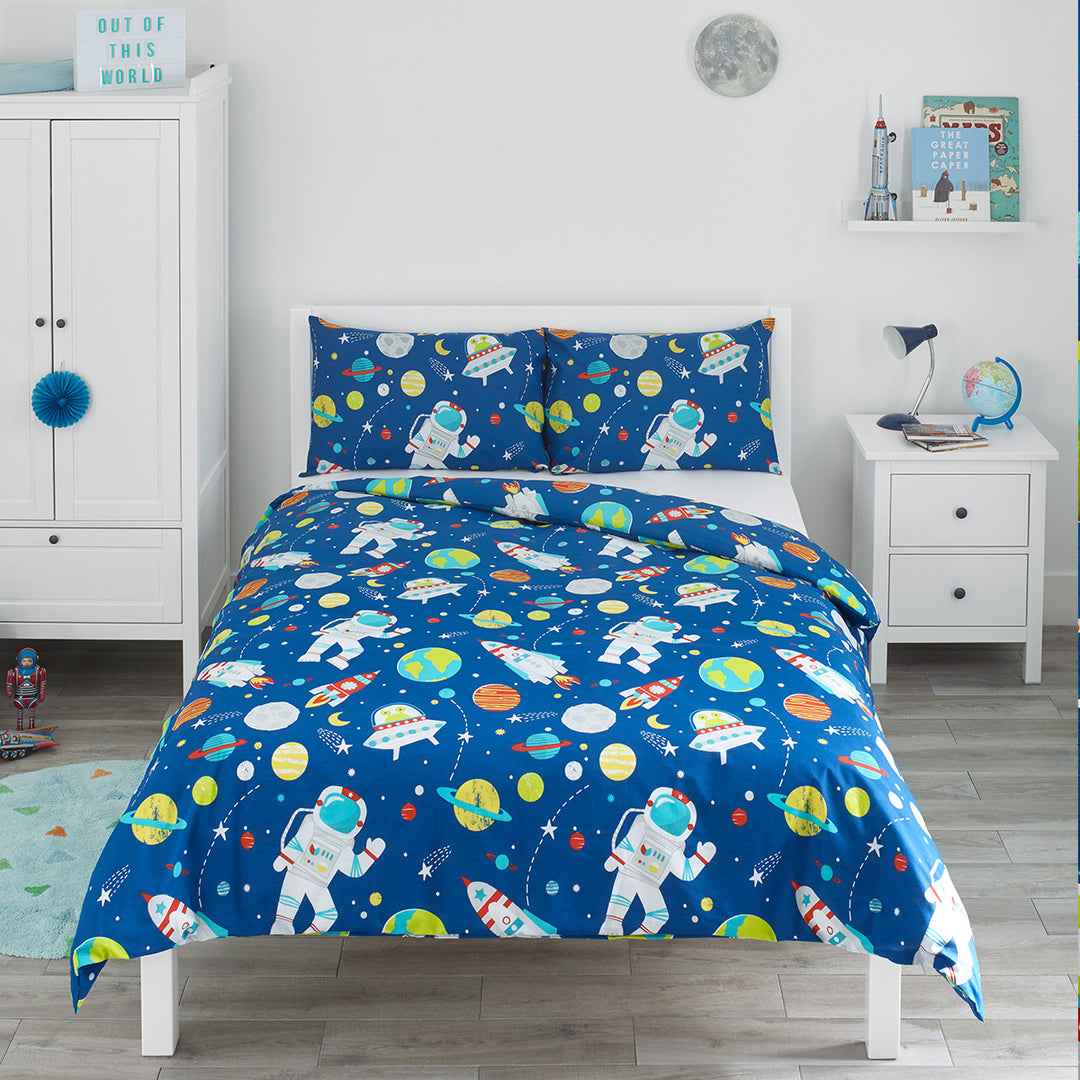 Outer Space Double Duvet Set Bloomsbury Mill Ltd